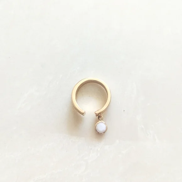 Bansri X Anthropologie Gold Monogram Initial D Ring - Picture 1 of 2